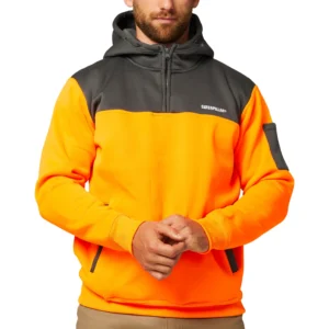 Cat 1910070 Hivis  L/S  Hoodie  Work Wear