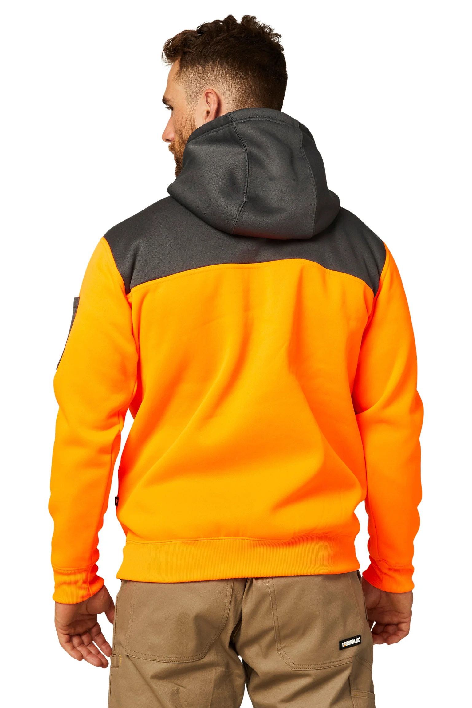 Cat 1910070 Hivis L/S Hoodie Work Wear - Image 2