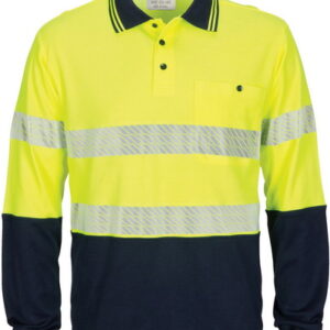DNC 3518,  Hivis Segment Taped Cotton Backed Polo