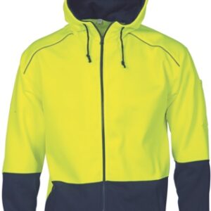 DNC3728, Hivis Contrast Piping Fleecy Hoodie