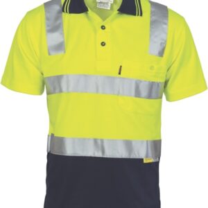 DNC, Cotton Back Hivis Two Tone Polo Shirt Tape