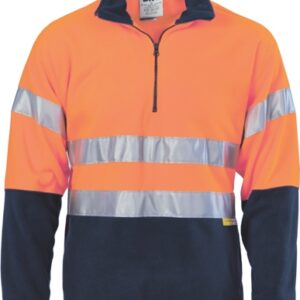 DNC3829 , Hivis Two Tone 1/2 Zip Polar Fleece