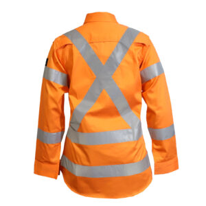 WC, LADIES HIVIS COOL BREEZE COTTON SHIRT - Image 2