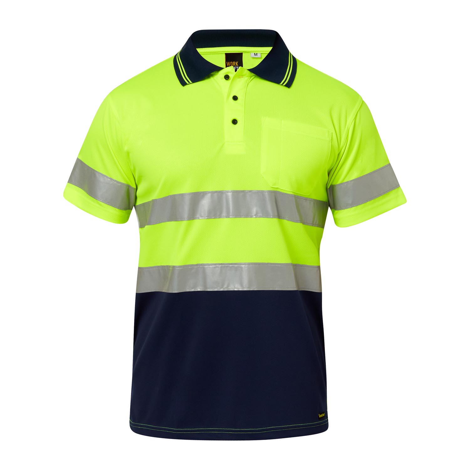 WSP410 HIVIS REFLECTIVE TAPE POLO SHIRT - Image 2
