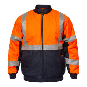 WW9010 HIVIS  REFLECTIVE  BOMBER JACKET X  TAPE