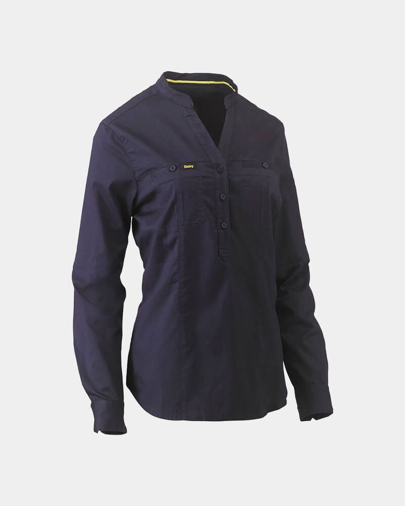 Bisley BLC6063 Women Stretch V Neck Shirt - Image 3