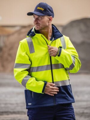 Bisley, TWO TONE HI VIS 3 IN 1 SOFT SHELL JACKET