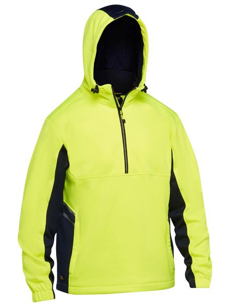 Bisley, HIVIS LIQUID REPELLENT FLEECE HOODIE - Image 5
