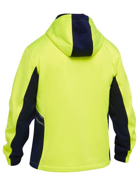 Bisley, HIVIS LIQUID REPELLENT FLEECE HOODIE - Image 6