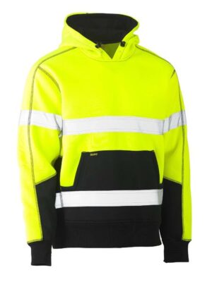 Bisley TAPED TWO TONE FLEECE HOODIE L/S PULLOVER - Image 2