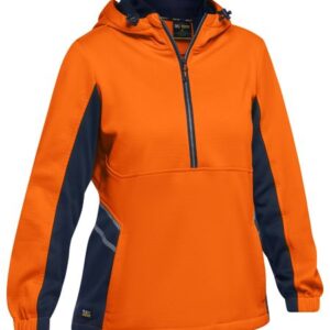 Bisley BKL6571-1 HIVIS LIQUID REPELLEN FlEECE HOODIE