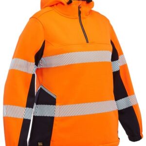Bisley BKL6571T-1 HiVIS TAPED LIQUID REPELLENT FLEECE HOOD