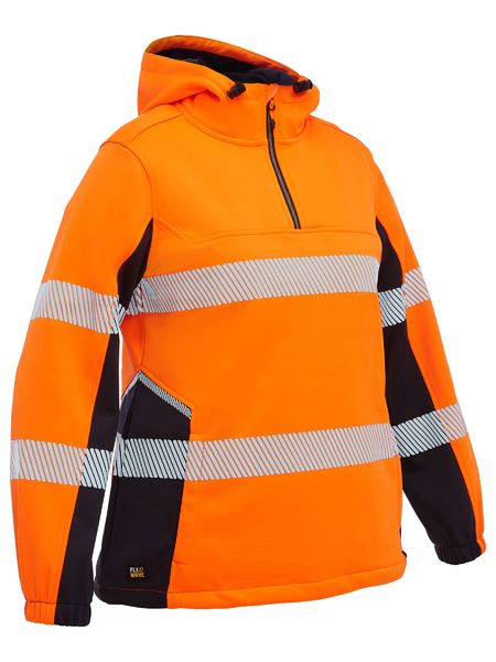 Bisley BKL6571T-1 HiVIS TAPED LIQUID REPELLENT FLEECE HOOD