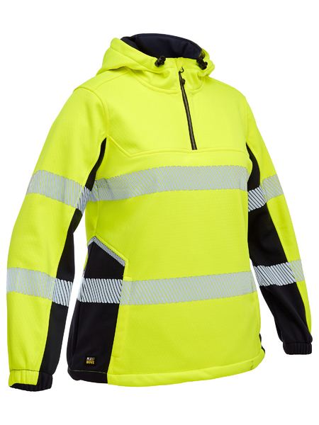 Bisley BKL6571T-1 HiVIS TAPED LIQUID REPELLENT FLEECE HOOD - Image 5