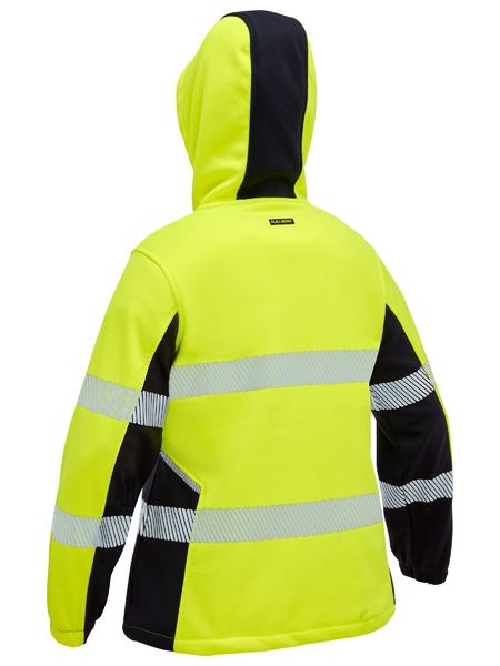 Bisley BKL6571T-1 HiVIS TAPED LIQUID REPELLENT FLEECE HOOD - Image 6