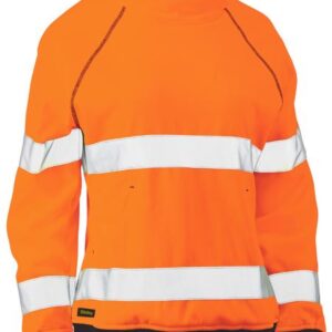 Bisley BKL6818T HIVIS FLEECE PULLOVER JUMPER TAPE