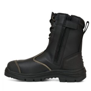 OLIVER 55380, 2000 mm Zip Side High Boot Black