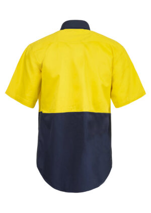 WS116  HIVIS SS COTTON  WORK  SHIRT - Image 3