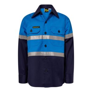 WSK125B, KIDS HIVIS CSR TAPE SHIRT-LS - Image 2