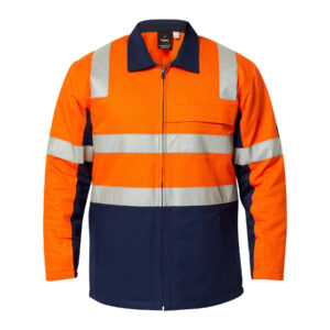 WJ8019 HIVIS COTTON FULL-ZIP JACKET