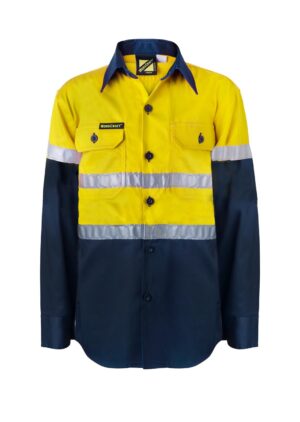 WSK125A, KIDS HIVIS CSR TAPE SHIRT-LS - Image 2