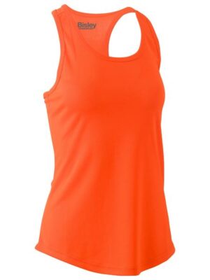 Bisley BKL0439 HIVIS WOMEN RACER SINGLET - Image 2