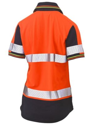 Bisley BKL1225T WOMEN TWO TONE TAPE HIVIS POLO - Image 4