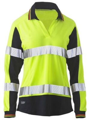 Bisley BKL6225T Women polo L/S  tape - Image 3