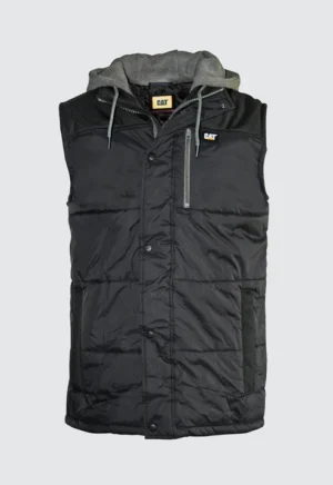 Cat 1320008  Puffer Hooded   Work  Vest - Image 2