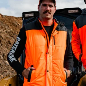 Cat1320034 Vivis Puffer Hooded Work  Vest