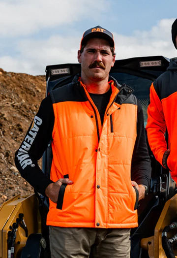 Cat1320034 Vivis Puffer Hooded Work Vest