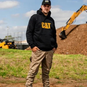 Cat W10646 Trade-Mark Hooded Sweat-shirt