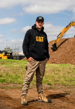Cat W10646 Trade-Mark Hooded Sweat-shirt