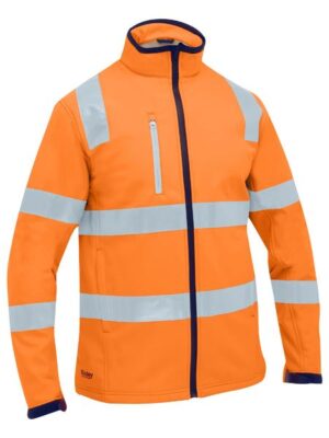 Bisley BJ6058T Hivis Taped Solf-Shell Jacket