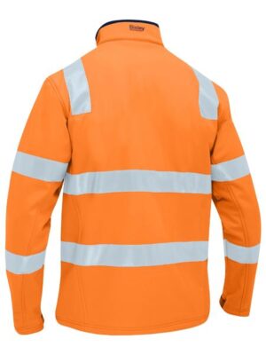Bisley BJ6058T Hivis Taped Solf-Shell Jacket - Image 2